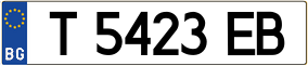 Trailer License Plate